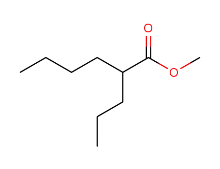 Molecular Structure of 5162-60-7 (Hexanoic acid, 2-propyl-, methyl ester)