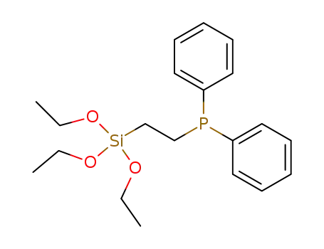 Molecular Structure of 18586-39-5 (2-(DIPHENYLPHOSPHINO)ETHYLTRIETHOXYSILANE)