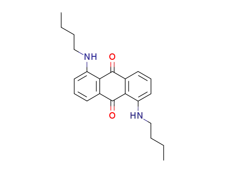 Molecular Structure of 100693-82-1 (9,10-Anthracenedione, 1,5-bis(butylamino)-)
