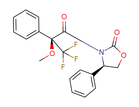 (S,R)-4-phenyl-3-(2-methoxy-2-phenyl-2-trifluoromethyl-acetyl)oxazolidin-2-one