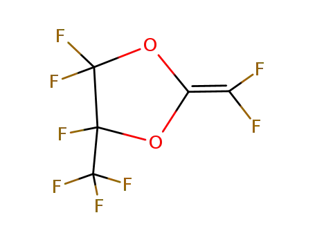 Molecular Structure of 17256-52-9 (2-(difluoromethylene)-4,4,5-trifluoro-5-(trifluoromethyl)-1,3-dioxolane)