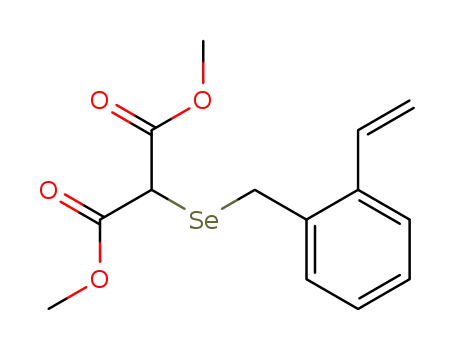 Molecular Structure of 127597-37-9 (2-<(Dimethoxycarbonylmethyl)selenomethyl>styrene)