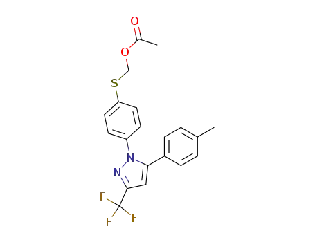 Acetic acid 4-(5-p-tolyl-3-trifluoromethyl-pyrazol-1-yl)-phenylsulfanylmethyl ester