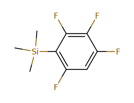 Molecular Structure of 27602-33-1 (Silane, trimethyl(2,3,4,6-tetrafluorophenyl)-)
