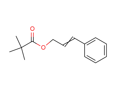 Molecular Structure of 77821-95-5 (Propanoic acid, 2,2-dimethyl-, 3-phenyl-2-propenyl ester)