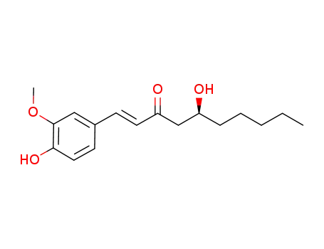 Molecular Structure of 1186501-32-5 ((S,E)-5-hydroxy-1-(4-hydroxy-3-methoxyphenyl)dec-1-en-3-one)