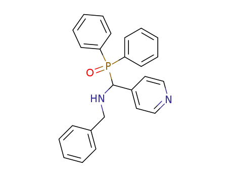 Molecular Structure of 653565-06-1 (1-(N-benzylamino)-1-(4-pyridyl)methyldiphenylphosphine oxide)