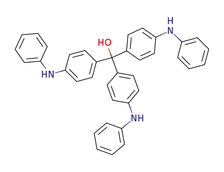 Molecular Structure of 23681-60-9 (4,4',4''-trianilinotrityl alcohol)