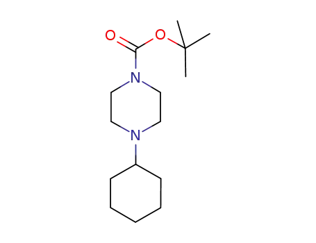 Molecular Structure of 1224935-95-8 (4-cyclohexyl-piperazine-1-carboxylic acid tert-butyl ester)