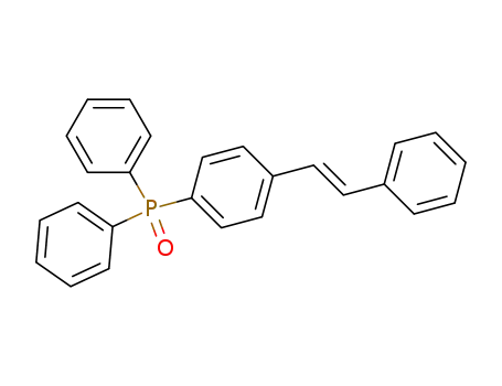 Molecular Structure of 69882-39-9 (Phosphine oxide, diphenyl[4-(2-phenylethenyl)phenyl]-, (E)-)