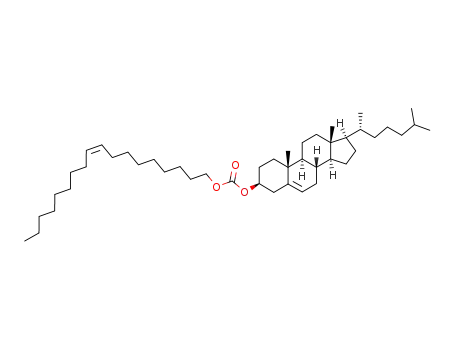 Molecular Structure of 76202-42-1 (cholest-5-en-3-yl (9Z)-octadec-9-en-1-yl carbonate)