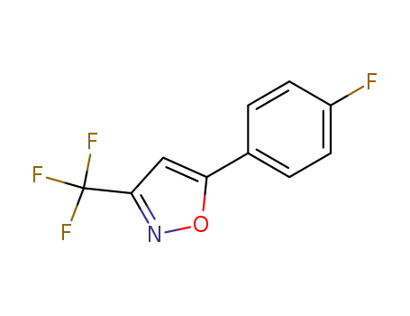 Molecular Structure of 70862-56-5 (5-(4-fluorophenyl)-3-(trifluoromethyl)isoxazole)