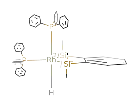 RhH(PPh<sub>3</sub>)2(1,2-bis(dimethylsilylbenzene(-2H))