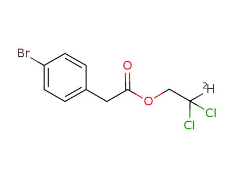 Molecular Structure of 1255911-49-9 (4-bromophenylacetic acid 2-deuterio-2,2-dichloroethyl ester)