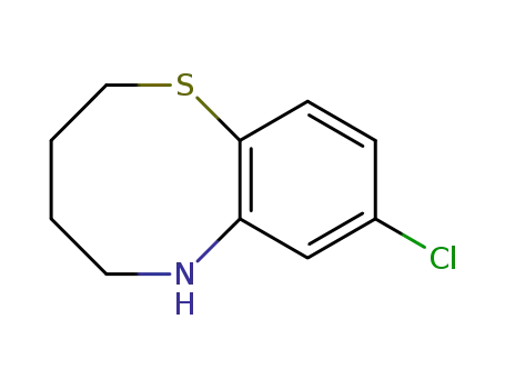 Molecular Structure of 18850-44-7 (8-Chloro-3,4,5,6-tetrahydro-2H-1-benzothiazocine)