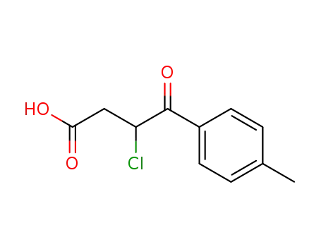 Molecular Structure of 68261-97-2 (3-chloro-4-(4-methylphenyl)-4-oxobutanoic acid)