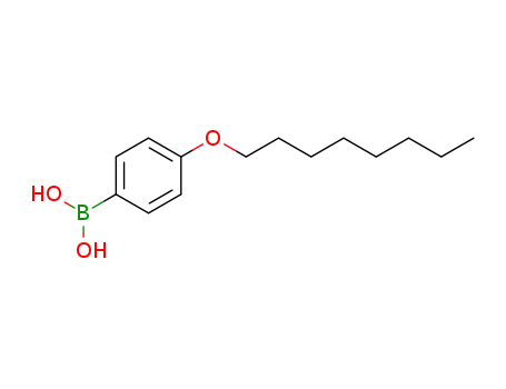 Molecular Structure of 121554-09-4 (4-(N-OCTYLOXY)BENZENEBORONIC ACID)