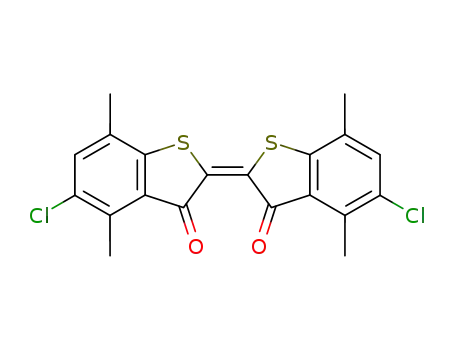 5,5'-Dichloro-4,4',7,7'-tetramethyl-3H,3'H-[2,2'-bibenzo[b]thiophenylidene]-3,3'-dione