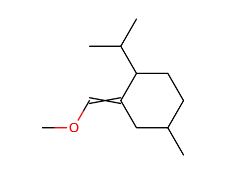 Molecular Structure of 343791-47-9 (1-Isopropyl-2-[1-methoxy-meth-(E)-ylidene]-4-methyl-cyclohexane)