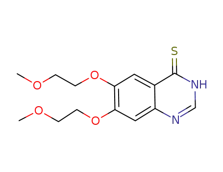 Molecular Structure of 958669-56-2 (6,7-bis(2-methoxyethoxy)quinazoline-4(3H)-thione)