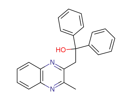 Molecular Structure of 59417-51-5 (2-(3-methylquinoxalin-2-yl)-1,1-diphenylethanol)