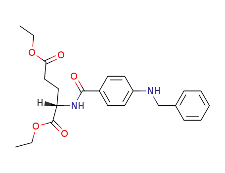 Molecular Structure of 70280-70-5 (diethyl N-<p-(benzylamino)benzoyl>-L-glutamate)