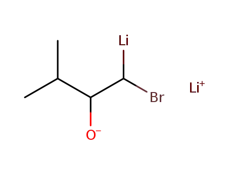1-bromo-1-lithio-2-lithiooxy-3-methylbutane