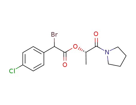 (2S)-1-oxo-1-(pyrrolidin-1-yl)propan-2-yl 2-bromo-2-(4-chlorophenyl)acetate