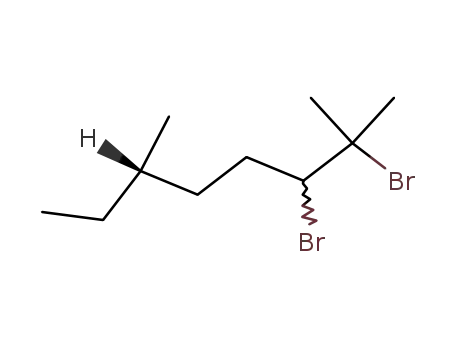 Molecular Structure of 60711-14-0 ((3Ξ,6<i>S</i>)-2,3-dibromo-2,6-dimethyl-octane)