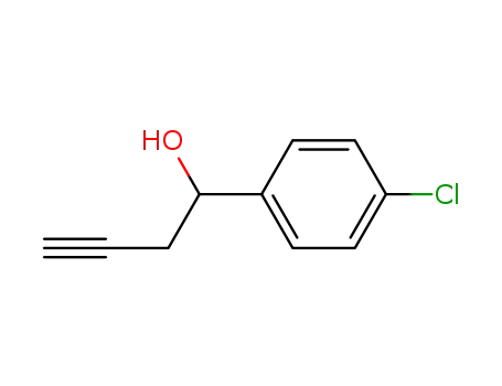 Molecular Structure of 42249-99-0 (1-(4-chlorophenyl)but-3-yn-1-ol)