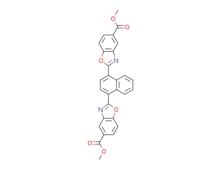 5-Benzoxazolecarboxylicacid, 2,2'-(1,4-naphthalenediyl)bis-, 5,5'-dimethyl ester