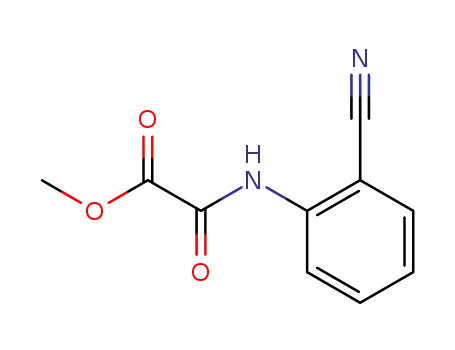 Molecular Structure of 861071-21-8 ((2-cyano-phenyl)-oxalamic acid methyl ester)