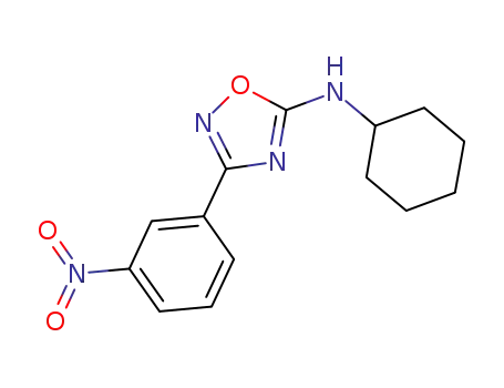 N-cyclohexyl-3-(3-nitrophenyl)-1,2,4-oxadiazol-5-amine