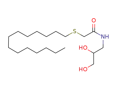 Molecular Structure of 733010-31-6 (3-{[(tetradecylthio)acetyl]amino}-propane-1,2-diol)