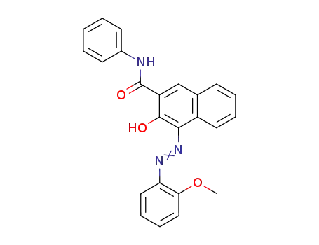 Molecular Structure of 18846-91-8 (3-hydroxy-4-[(2-methoxyphenyl)azo]-N-phenylnaphthalene-2-carboxamide)