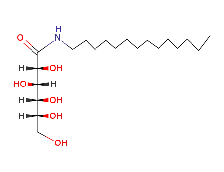 Molecular Structure of 18375-64-9 (N-tetradecyl-D-gluconamide)