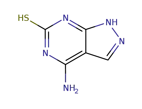 Molecular Structure of 23771-52-0 (4-AMINO-6-MERCAPTOPYRAZOLO[3,4-D]PYRIMIDINE)