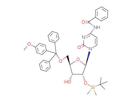 Cytidine,
N-benzoyl-2'-O-[(1,1-dimethylethyl)dimethylsilyl]-5'-O-[(4-methoxyphenyl
)diphenylmethyl]-