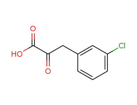Molecular Structure of 96406-06-3 (Benzenepropanoic acid, 3-chloro-.alpha.-oxo-)