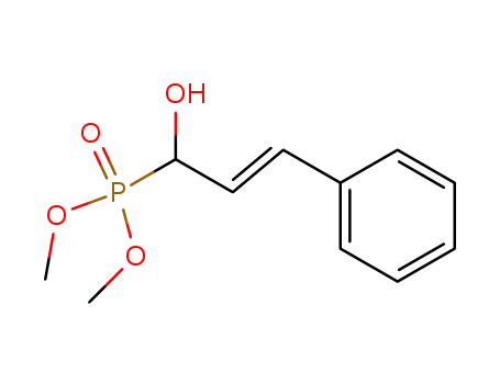 Molecular Structure of 149794-31-0 (Phosphonic acid, [(2E)-1-hydroxy-3-phenyl-2-propenyl]-, dimethyl ester)