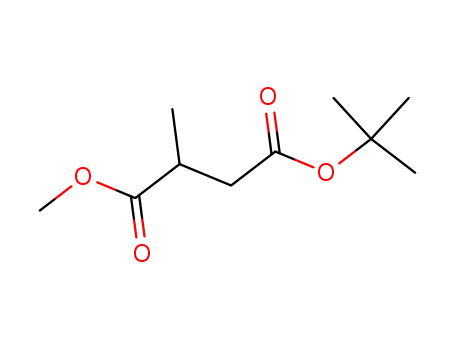 Molecular Structure of 82701-21-1 (2-(RS)-methyl-1,4-butanedioic acid 4-(1,1-dimethylethyl) 1-methyl ester)