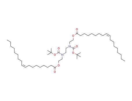 Molecular Structure of 167951-93-1 (N,N'-di-tert-butylcarbonyl-N,N'-bis(2-hydroxyethyl)ethylenediamine dioleate)