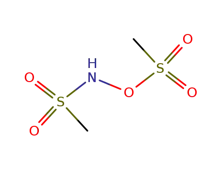 Molecular Structure of 96088-56-1 (N,O-Bis(methylsulfonyl)hydroxylamin)