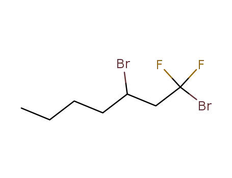Molecular Structure of 122093-60-1 (1,3-DIBROMO-1,1-DIFLUOROHEPTANE)