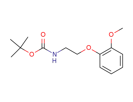 Molecular Structure of 214778-48-0 (2-(2-Methoxy-phenoxy)-ethyl-carbamic acid tert-butyl ester)