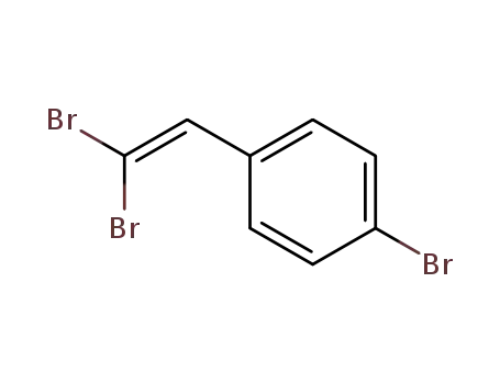 Molecular Structure of 136350-66-8 (Benzene, 1-bromo-4-(2,2-dibromoethenyl)-)