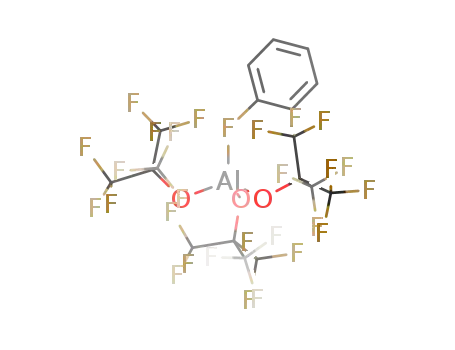 Molecular Structure of 1086659-07-5 (PhF-Al(OC(CF<sub>3</sub>)3)<sub>3</sub>)