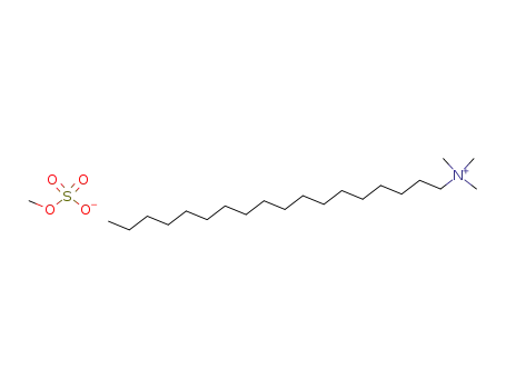 Molecular Structure of 18684-11-2 (trimethyl(octadecyl)ammonium methyl sulphate)