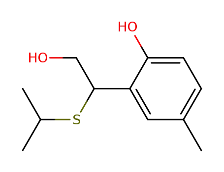2-<2-hydroxy-1-(isopropylthio)ethyl>-p-cresol