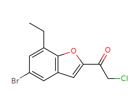 1-(5-ブロモ-7-エチルベンゾフラン-2-イル)-2-クロロエタノン